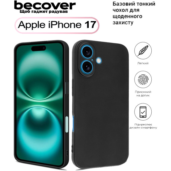Фото - Чехол для смартфона BeCover for Apple iPhone 17 Black (713756)