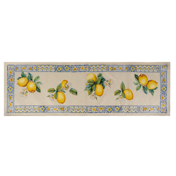 Фото - Скатерть раннер Lefard Сицилийский лимон 47х140 см (716-218) Фото - Скатерть раннер Lefard Сицилийский лимон 47х140 см (716-218)