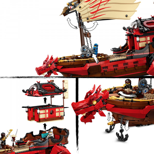 Фото - Конструктор LEGO Ninjago Летающий корабль Мастера Ву (71705)
