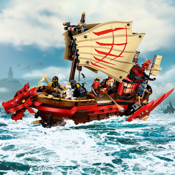 Фото - Конструктор LEGO Ninjago Летающий корабль Мастера Ву (71705)