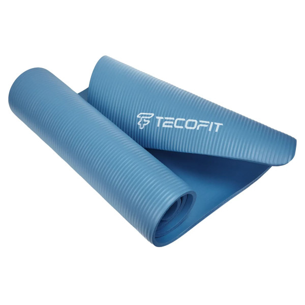 Фото - Коврик для йоги и фитнеса TECOFIT NBR 183x61x1 см Blue +чехол-сумка в подарок (TOP20106462/1)