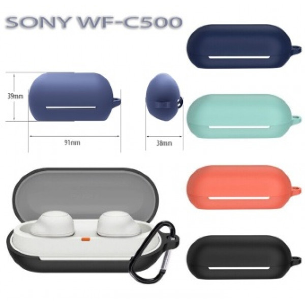 Фото - Чехол для наушников BeCover Silicon for Sony WF-C500 Dark Blue (712021)