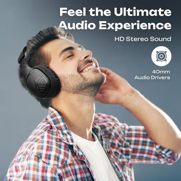 Фото - Наушники полноразмерные беспроводные PowerLocus P7 Black (pwl-p7-black)