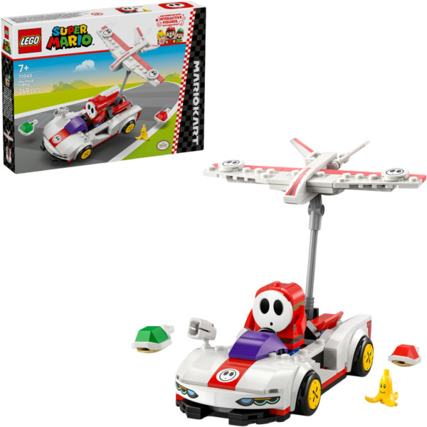 Фото - Конструктор LEGO  Super Mario™ Mario Kart™ – Shy Guy & P-Wing (72045) Фото - Конструктор LEGO  Super Mario™ Mario Kart™ – Shy Guy & P-Wing (72045)