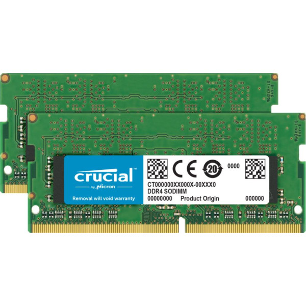 Фото - Память DDR Crucial Micron 64GB PC25600 DDR4 SO KIT2 (CT2K32G4SFD832A)