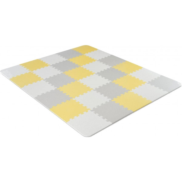 Фото - Коврик-пазл мягкий Kinderkraft Luno Yellow 30 шт. (KKMLUNOYEL0000)