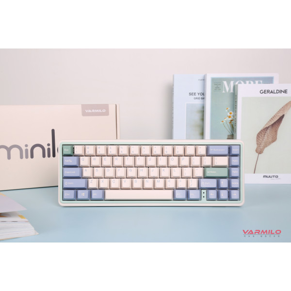 Фото - Клавиатура беспроводная Varmilo Minilo VXT67 Eucalyptus (A42A046E0A5A01A039)