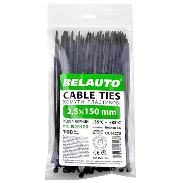 Фото - Набор хомутов BelAuto 2,5x150 (B25150)
