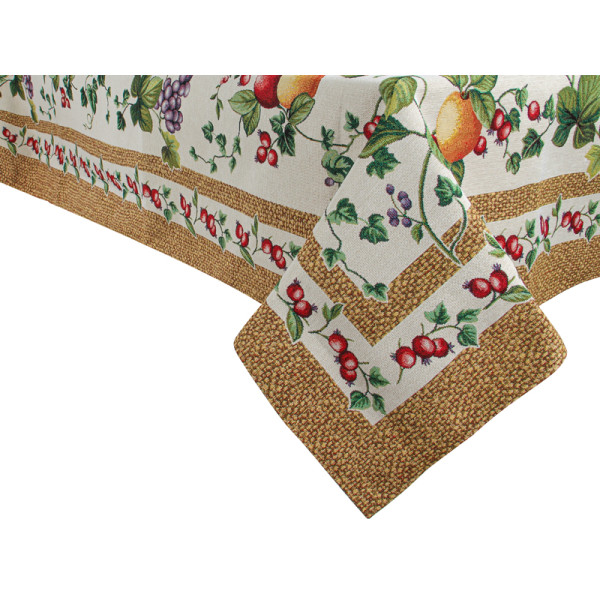 Фото - Скатерть квадратная Lefard Гранаты 100x100 см (732-128)