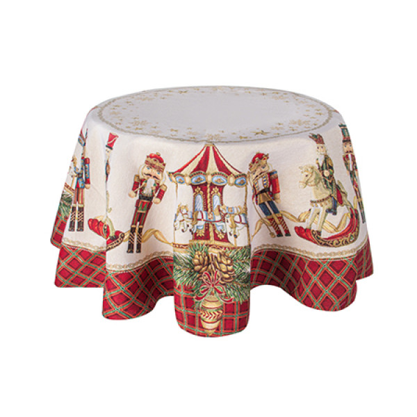 Фото - Скатерть круглая Lefard Щелкунчик 140 см (732-374)