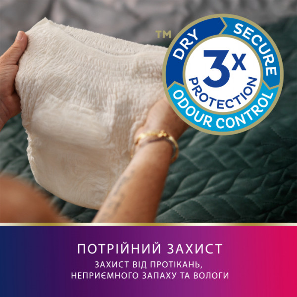 Фото - Одноразовые подгузники-трусики Tena урологические для женщин Slim Pants Plus L бежевые 8 шт (7322540920796)