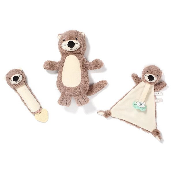 Фото - Погремушка BabyOno с пищалкой "Выдра Маги", 24 см (738)