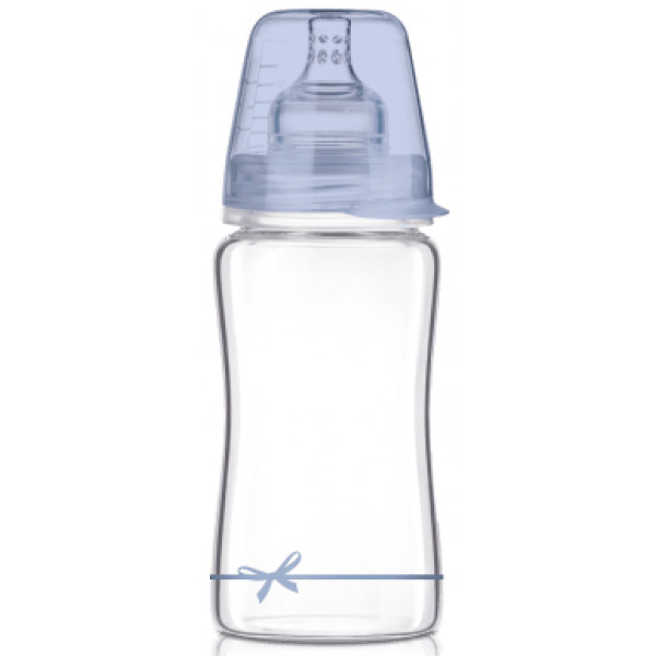 Фото - Бутылочка для кормления Lovi DIAMOND GLASS Baby Shower boy, 250 мл. (74/204boy)