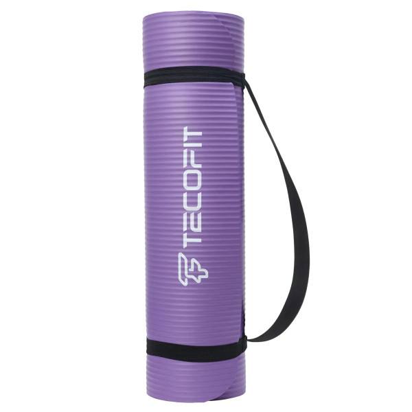 Фото - Коврик для йоги и фитнеса TECOFIT NBR 183x61x1 см Фиолетовый +чехол-сумка в подарок (TOP20106462/6)