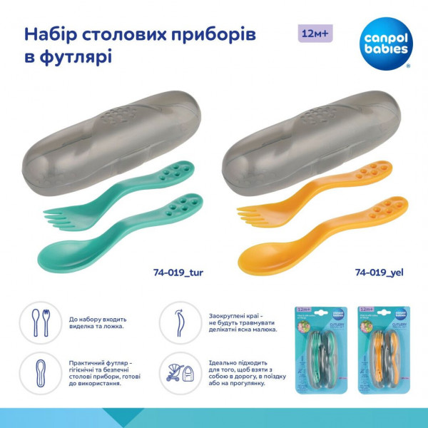 Фото - Набор детский Canpol babies бирюзовый (74/019_tur)