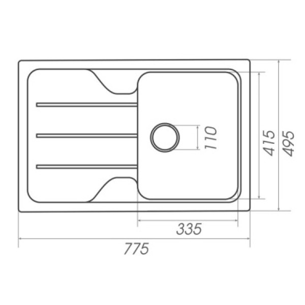 Фото - Мойка кухонная Platinum 7850 VERONA матовая Микс