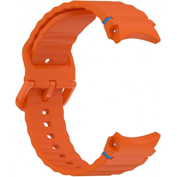 Фото - Ремешок для смарт-часов BeCover Ribbed Tape for Samsung Galaxy Watch (20mm) 3 41mm/4 40mm-44mm/5 40-44mm/6 40-44mm/7 40-44mm Orange (712046)