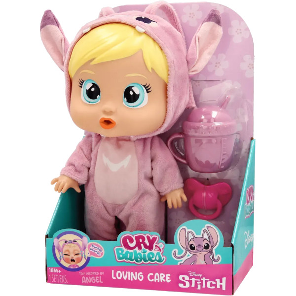 Фото - Пупс классический Cry Babies CB. ЛЮБОВЬ И ЗАБОТА ДИСНЕЙ Плакса Энджел с аксессуарами 26 см (929142)