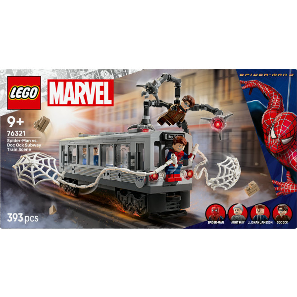 Фото - Конструктор LEGO  Super Heroes Marvel Человек-Паук против Дока Ока: Сцена в метро (76321)