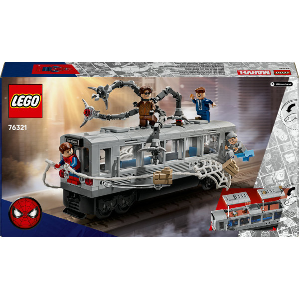 Фото - Конструктор LEGO  Super Heroes Marvel Человек-Паук против Дока Ока: Сцена в метро (76321)
