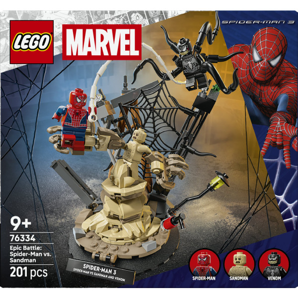 Фото - Конструктор LEGO Super Heroes Marvel Легендарная битва: Человек-паук vs. Песочный человек (76334)