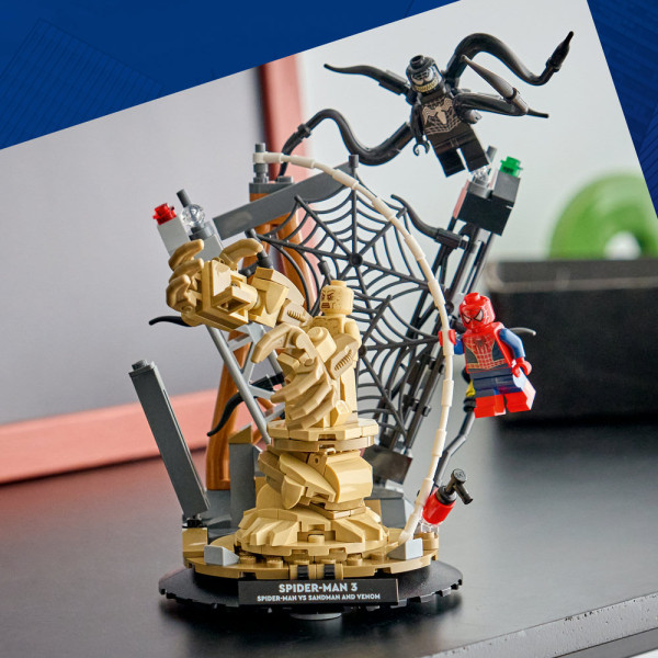 Фото - Конструктор LEGO Super Heroes Marvel Легендарная битва: Человек-паук vs. Песочный человек (76334)