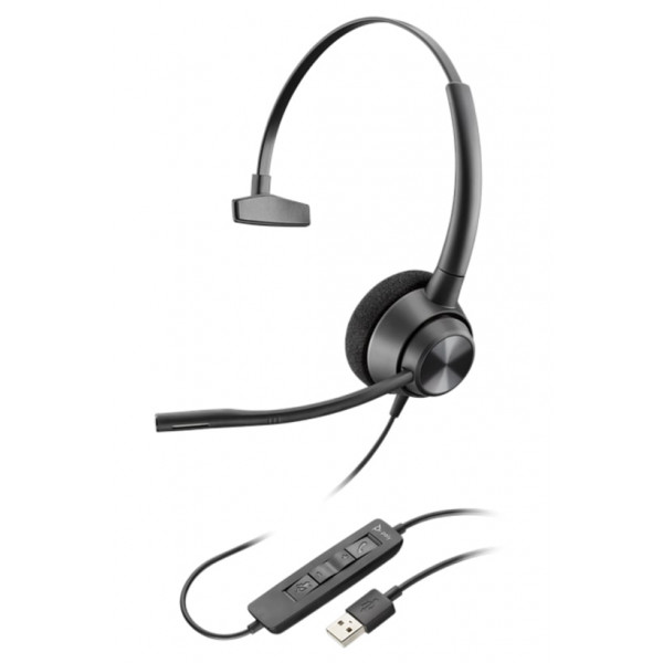 Фото - Гарнитура проводная Poly On-ear EncorePro 310, USB-A Black (767G1AA)