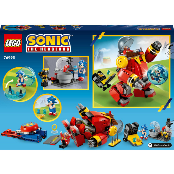 Фото - Конструктор LEGO Sonic the Hedgehog Соник против смертельного робота-яйца доктора Эгмана (76993)
