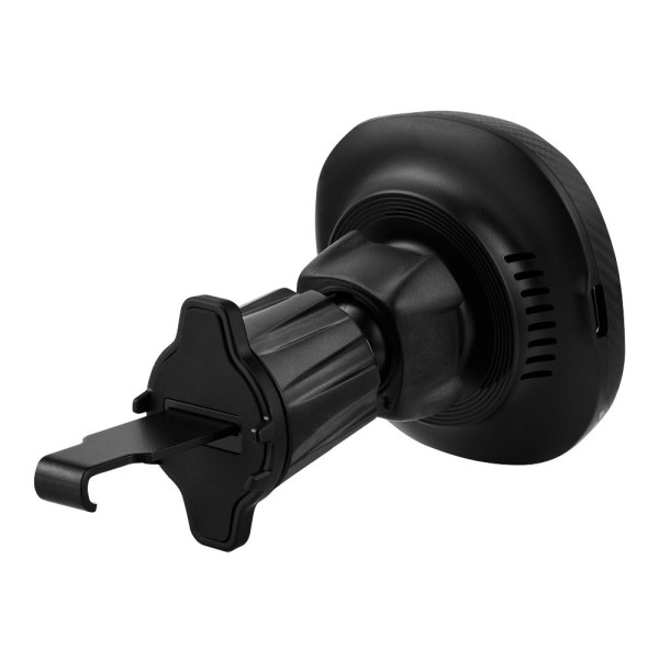 Фото - Автодержатель с беспроводной зарядкой Brevia AirVent Ultra MagCharge 15W для дефлектора (48000)