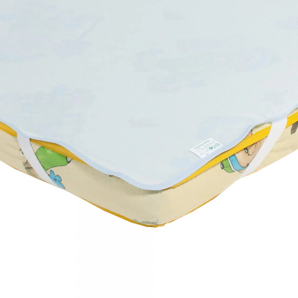 Фото - Наматрасник детский ЕКО ПУПС непромокаемый Premium размер 65х125 см Синий (ПНАМ12565с) Фото - Наматрасник детский ЕКО ПУПС непромокаемый Premium размер 65х125 см Синий (ПНАМ12565с)