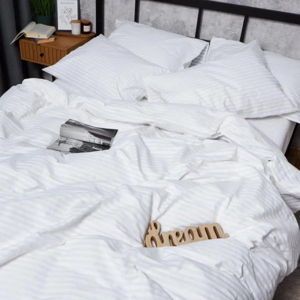 Фото - Комплект постельного белья Moon&Star Бязь Gold Люкс White Harmony 160х220 нав. 2х70х70 (MS-820007407)