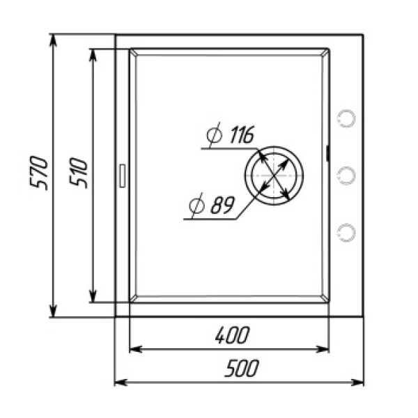 Фото - Мойка кухонная VALESO 5750 DAVINA Черный