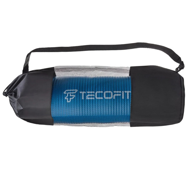 Фото - Коврик для йоги и фитнеса TECOFIT NBR 183x61x1 см Blue +чехол-сумка в подарок (TOP20106462/1)