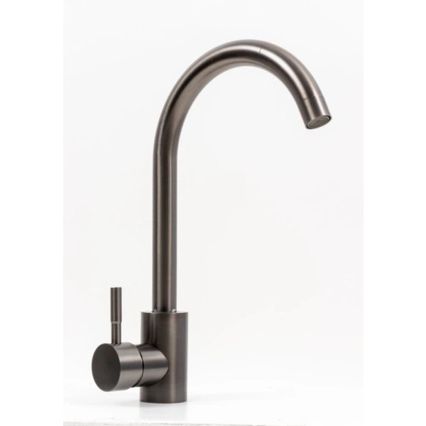 Фото - Мойка кухонная+смеситель+дозатор VALESO PVD 78х46 черная Handmade + колландер