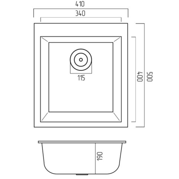 Фото - Мойка кухонная VALESO 4150 SOKIL матовый Топаз