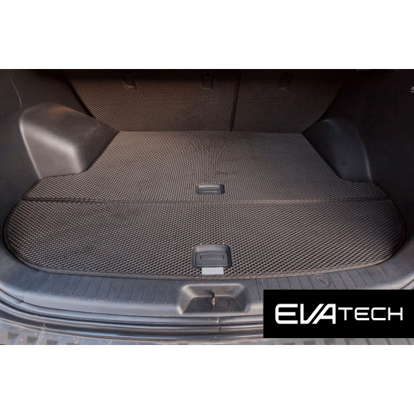 Фото - EVA коврик в багажник авто EVAtech для Santa FE (CM) Restyling (Hinged Gas Pedal) 5 seats (3 clips) Hyundai 2010-2012 2 поколение SUV EU (HY13313BE2RBB)