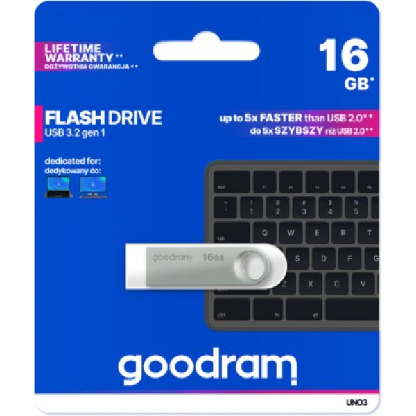 Фото - Флеш USB Goodram USB3.2 16GB UNO3 (UNO3-0160S0R11)