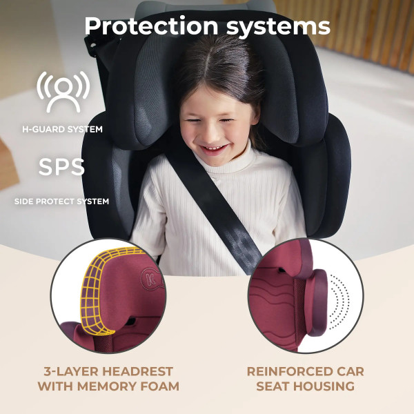 Фото - Автокресло Kinderkraft Xpand 2 i-Size Cherry Pearl (KCXPAN02RED0000)