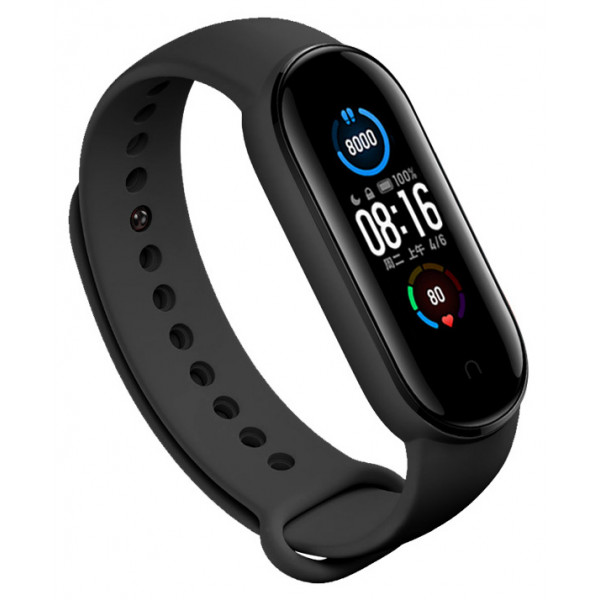 Фото - Ремешок для фитнес-браслета BeCover for Xiaomi Mi Smart Band 5 Black (705062)