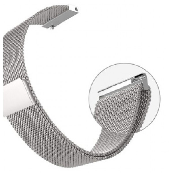 Фото - Ремешок для смарт-часов BeCover Milanese Style for Garmin Vivoactive 3 (20mm)/3 Music/Vivomove HR/Vivomove Silver (707715)