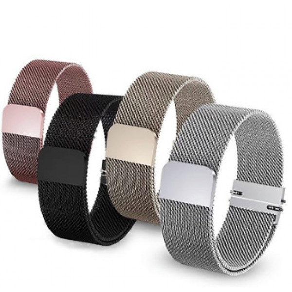 Фото - Ремешок для смарт-часов BeCover Milanese Style for Xiaomi iMi KW66 (22mm)/Mi Watch Color/Haylou LS01/Watch S1 Active Black (707743)