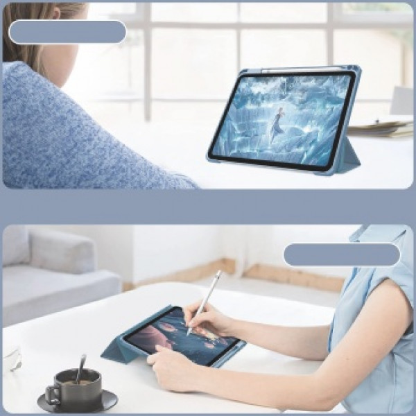 Фото - Чехол для планшета BeCover Soft Edge TPU с креплением Apple Pencil for Apple iPad Air 11'' (M2)/iPad Air 11'' (M3) Blue Haze (711703)