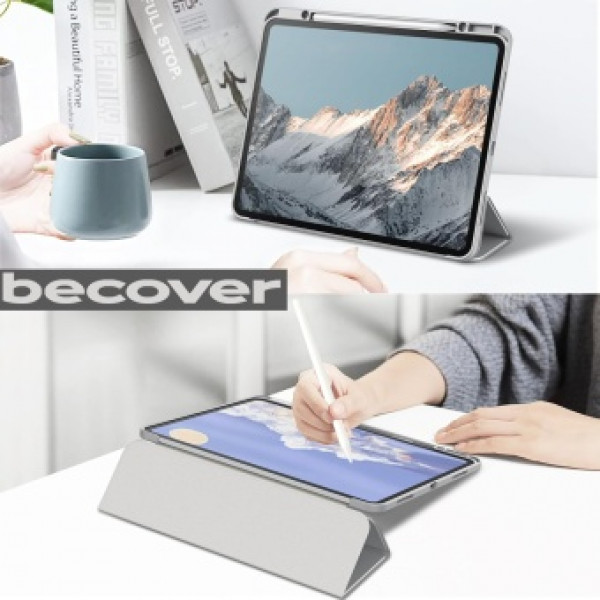 Фото - Чехол для планшета BeCover Soft Edge TPU с креплением Apple Pencil for Apple iPad Pro 12.9 2020/2021/2022 Gray (711709)