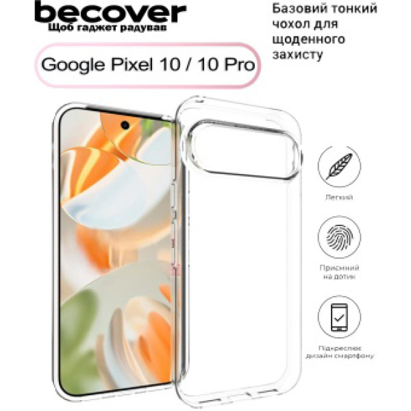 Фото - Чехол для смартфона BeCover for Google Pixel 10 / 10 Pro Transparancy (713677)