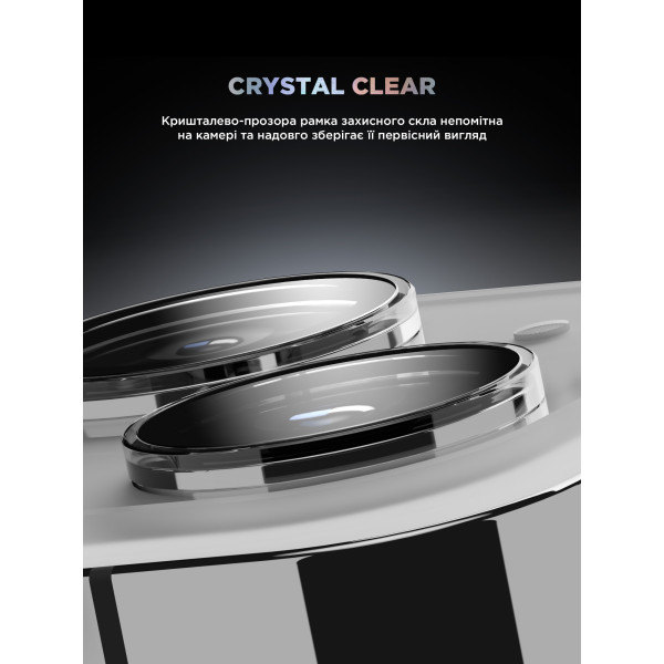 Фото - Защитное стекло для смартфона Armorstandart для камеры Supreme Black Icon for iPhone 15/15 Plus Clear (ARM76599)