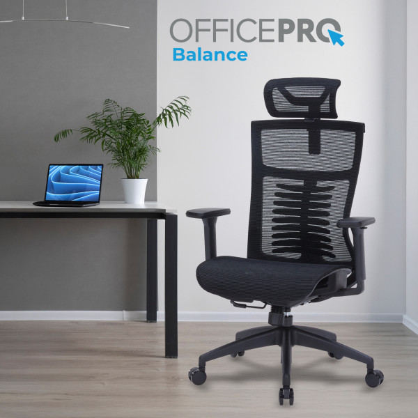 Фото - Кресло офисное OfficePro Balance (OC620-B-B-B) Black