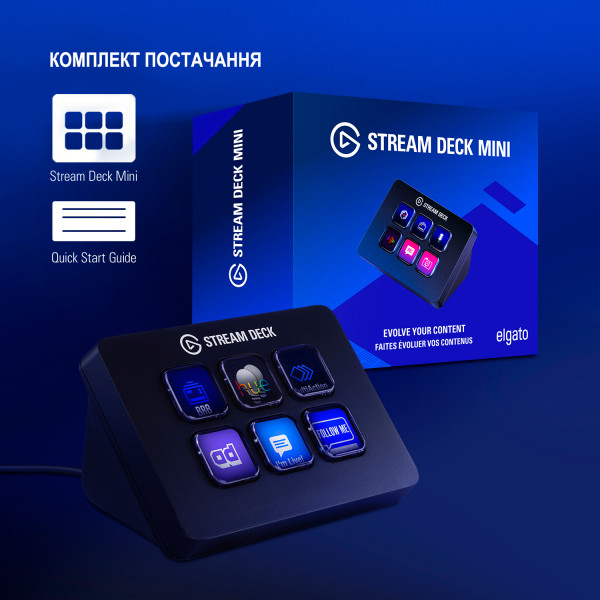 Фото - Пульт управления трансляцией Elgato Stream Deck Mini (10GAI9901)