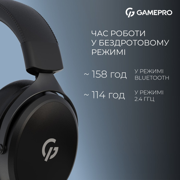 Фото - Гарнитура беспроводная игровая GamePro Asgard Skadi (HSW191B)