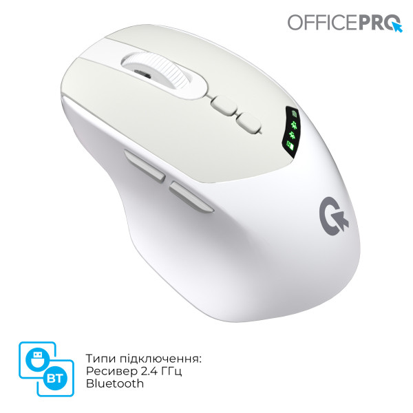Фото - Мышь беспроводная OfficePro Silent Click Wireless White (M520W)