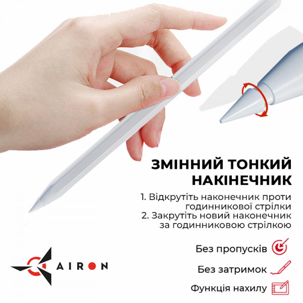 Фото - Уценка - Стилус AIRON AirSens White for iPad (6126755813230)